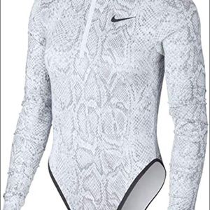 NWT Nike python long sleeve bodysuit